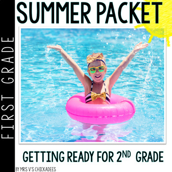 Preview of First Grade Summer Packet: 1st Graders Entering 2nd Grade/ Distance Learning