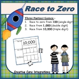 Race to Zero - single to triple digit subtraction game