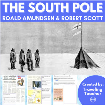 Preview of Race to the South Pole: Roald Amundsen & Robert Scott: Reading + Geography