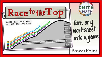 Preview of Race to the Top - Turn Any Worksheet into a Game