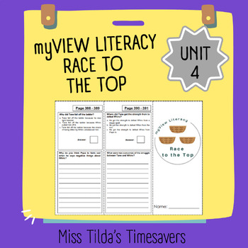 Preview of Race to the Top - myView Literacy 4 (PDF and Digital Version)