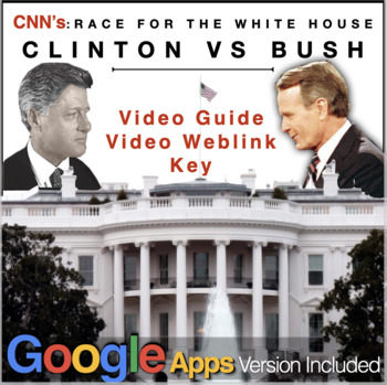 Preview of Race to the White House “Clinton v. Bush” Video Guide + Video Web Link + Key