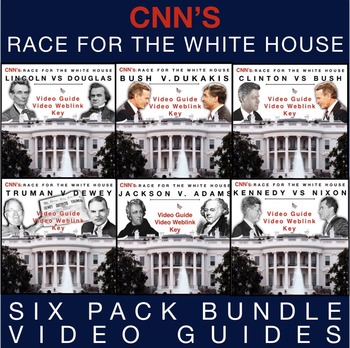 Preview of Race to the White House Video Guide Bundle + WebLinks & Keys