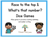 Race to the top and What's that number? dice games