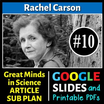 Preview of Rachel Carson - Science Article/Sub Plan #10 | Printable & Distance Learning