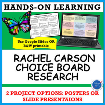 Preview of Rachel Carson Research Project - Women's History Month, Environment Earth Day
