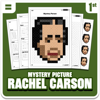 Preview of Rachel Carson/Silent Spring | Math Mystery Picture Activity | Grade 1 Operations