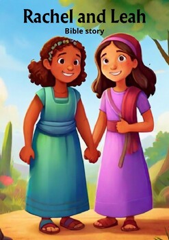 Preview of Rachel and Leah bible story for kids
