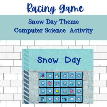 Preview of Racing Game for Computer Science Snow Day Activity