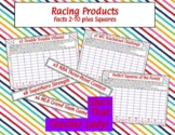 Racing Products Multiplication Facts Game