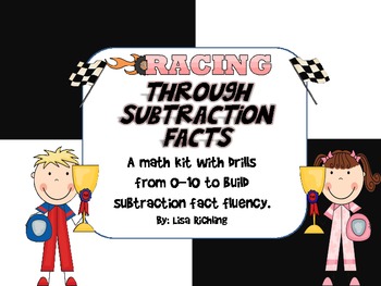 Preview of Racing Through Subtraction Facts: 0-10 Facts Fluency