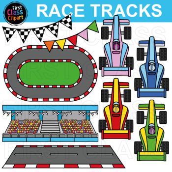 Preview of Racing Track Clip Art