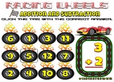 Racing Wheels Addition and Subtraction