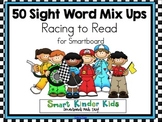 Racing to Read - Sight Word Mix Ups for Smartboard - 50 Words