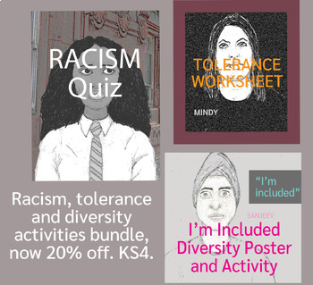 Racism, Tolerance and Diversity Activities Bundle (UK) | TPT