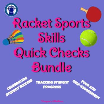 Preview of Racket Sports Skills Quick Checks Bundle