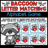 Racoon Back to School Kindergarten Letter Matching Game Al