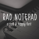 Rad Notepad Font
