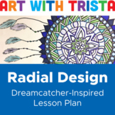 Radial Design Inspired by Dreamcatcher Drawing Lesson - Na
