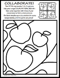 Radial Symmetry (2) COLLABORATIVE Activity Coloring Pages