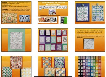 Preview of Radial Symmetry Lesson, Islamic Tile Design (Slides)
