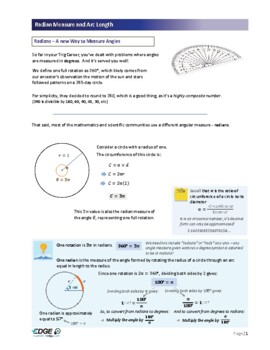 Preview of Radian Measure & Arc Length