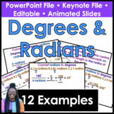Radians & Degrees Powerpoint/Keynote Presentation