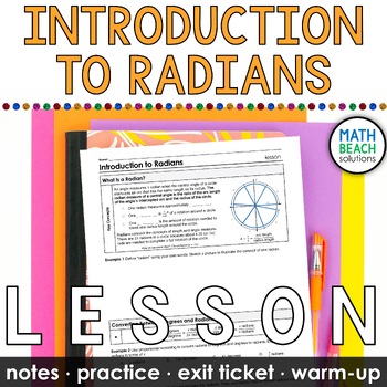 Preview of Introduction to Radians Lesson