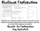 Radians Exploration(with Candy!) hands-on,convert degrees 