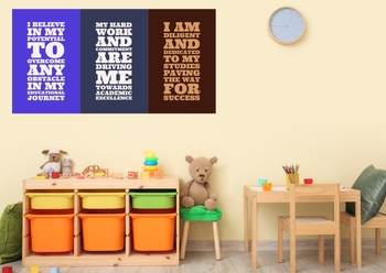 Preview of Radiant Minds Affirmation Oasis : Positive affirmation Posters, word wall