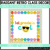 Radiant Retro Back to School Bulletin Board Classroom Deco