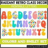 Radiant Retro Printable Bulletin Board Letters Smiley Clas