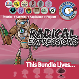 Radical Expressions Unit Bundle - Algebra 2 - Distance Lea