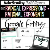 Radical Expressions and Rational Exponents QUIZ - Algebra 