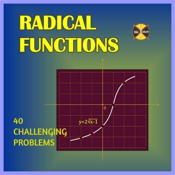 Preview of Radical Functions - Practice (40 various and challenging problems)