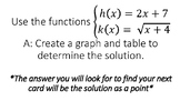 Radical Functions Scavenger Hunt