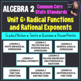 Radical Functions and Rational Exponents (Algebra 2 - Unit