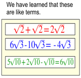 Adding Square Roots with no Calculator 2 Lessons, 2 Assign