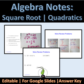 Preview of Radical Operations | Solving | Quadratic Equations | Google™