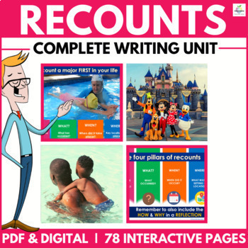 Preview of Radical Recount Writing Unit | Google Slides / Classroom / Digital