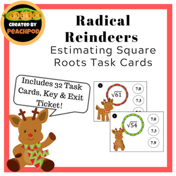 Preview of Radical Reindeers Task Cards and More
