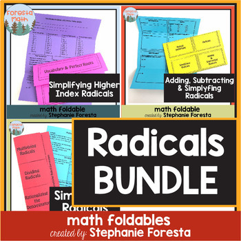 Preview of Radicals Foldable Bundle