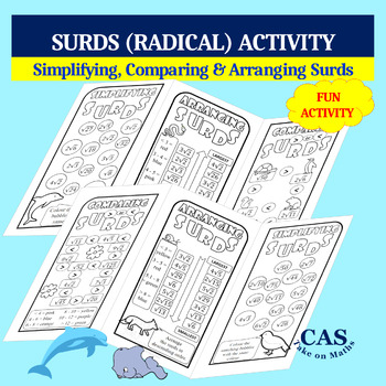 Preview of Radicals (Surds) Activity- Simplifying, Comparing & Arranging Surds