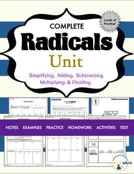 Preview of Radical Operations Complete Unit
