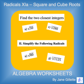 Preview of Radicals Xia - Square and Cube Roots