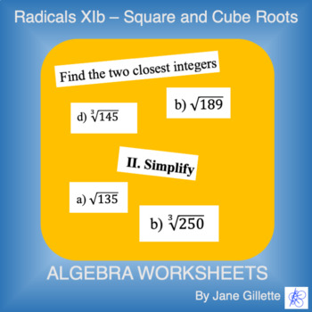 Preview of Radicals Xib - Square and Cube Roots