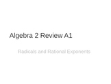 Radicals and Rational Exponents Review