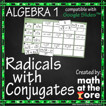Preview of Radicals with Conjugates for Google Slides™