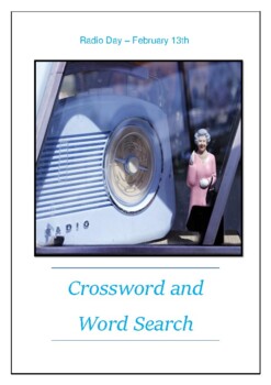 Radio Day February 13th Crossword Puzzle Word Search Bell Ringer