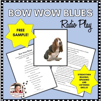 Preview of Radio Drama Play Script Bow Wow Blues A Comedy for Grades 7 to 9 Free Sample!